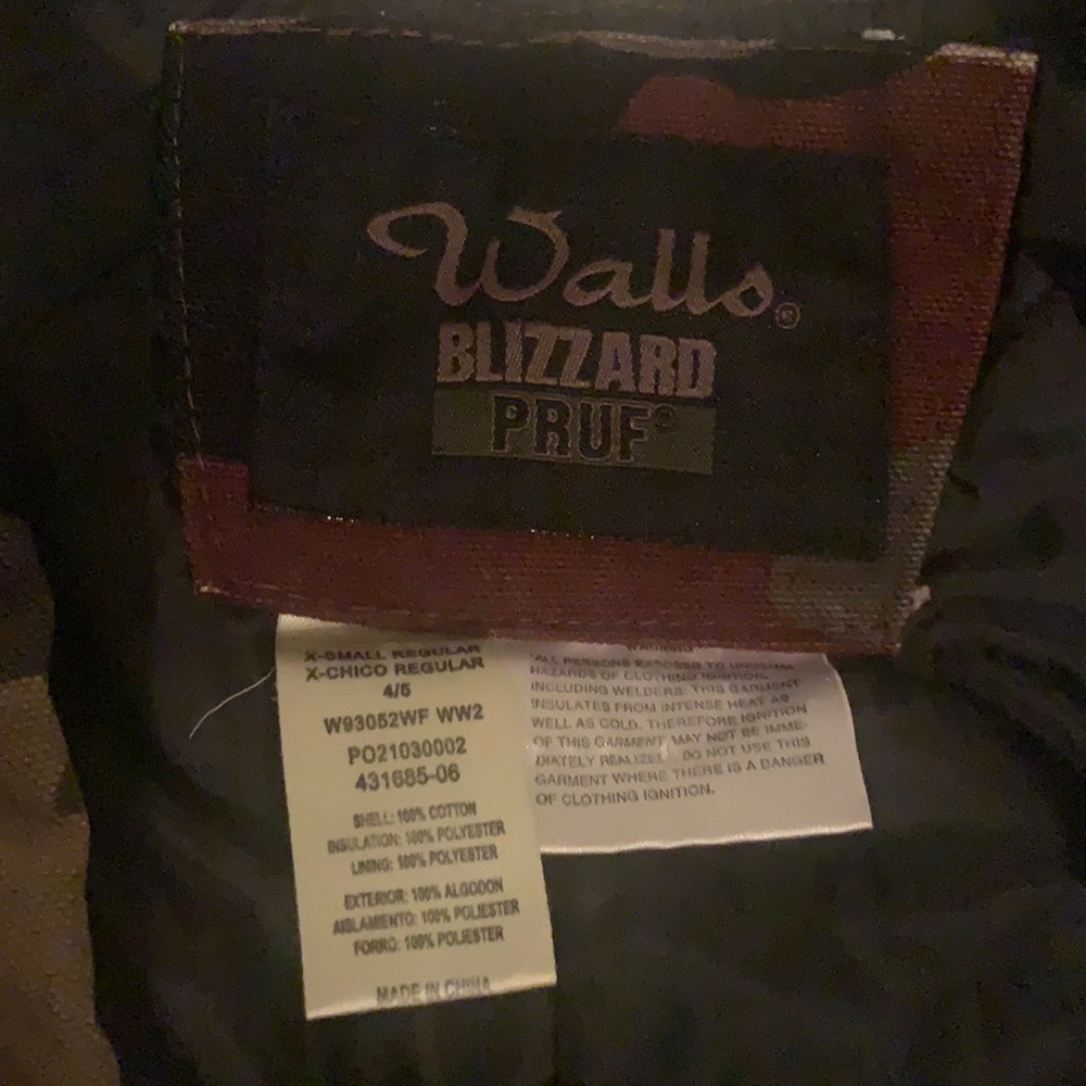 Walls Blizzard Pruf Camo Insulated Bib Coveralls Overalls Ski